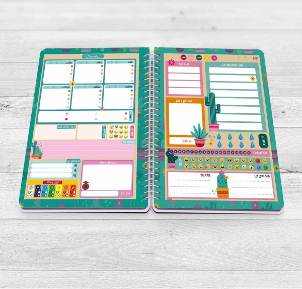 دفتر برنامه ریزی مستر راد طرح جدید کاکتوس مدل پالت کد 1587